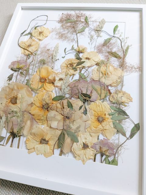 wild garden wedding bouquet flowers pressed preserved preservation floral artist